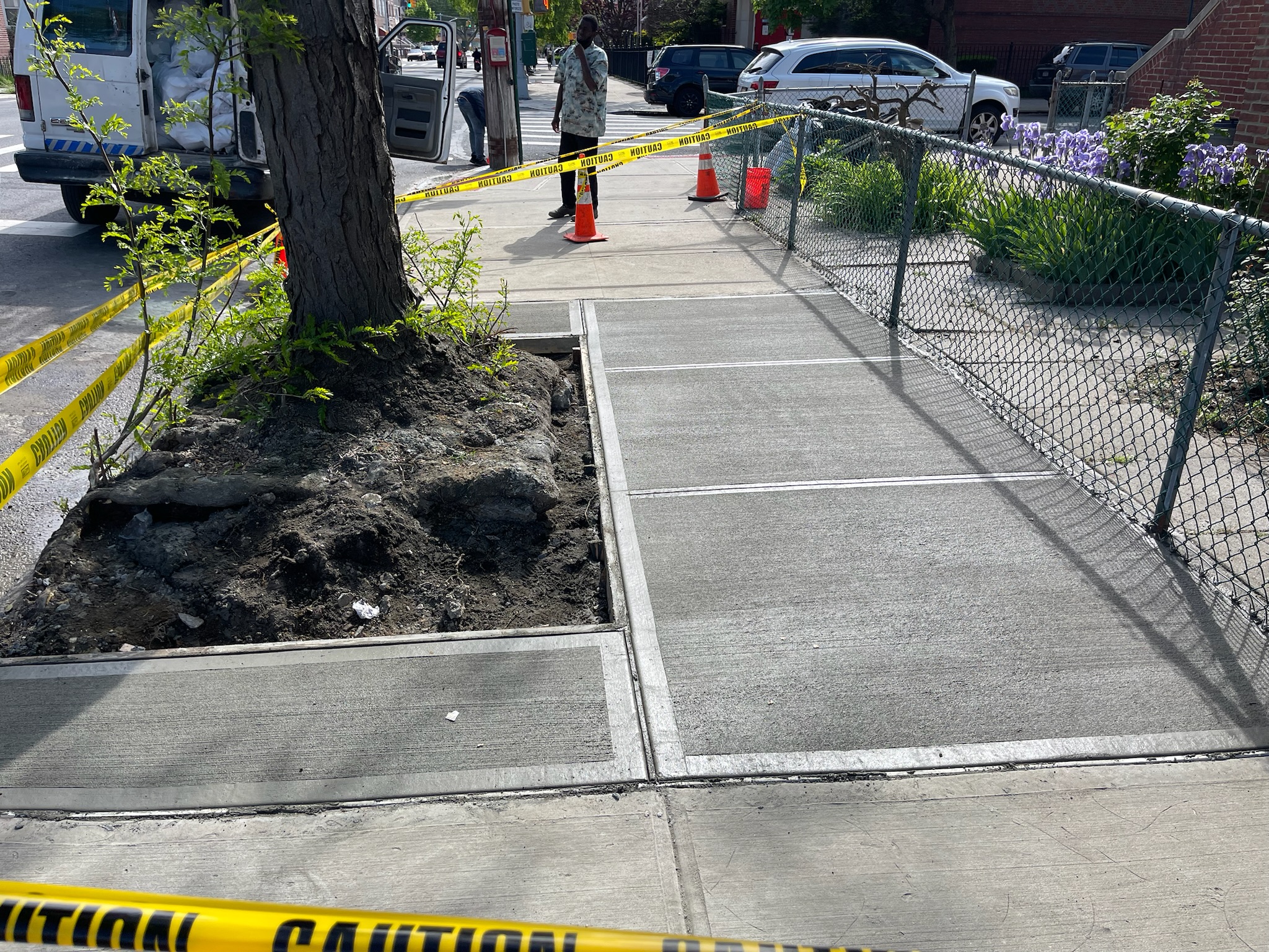 sidewalk replacement construction